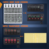 Nilight 4 Gang Rocker Switch Box 12V SPST ON Off Toggle Switches PD Type C and QC 3.0 USB Charger Voltmeter LED Light Waterproof Aluminum Mount Bracket Panel DIY Stickers for Boat Car RV Truck, view 4
