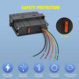 Nilight 4 Gang Rocker Switch Box Waterproof SPST Toggle Panel Blue LED 12V 24V 20A 40Amp Max for Automotive Cars Vehicles Boats RVs Campers SUVs, view 6