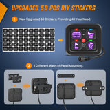 Nilight 4 Gang Switch Panel 12V 24V Universal Circuit Control Relay System with RGB Backlight Fuse Wiring Harness Automatic Dimmable ON Off LED Pod for Car Pickup Truck Camper SUV, view 3