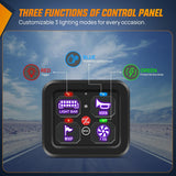 Nilight 4 Gang Switch Panel 12V 24V Universal Circuit Control Relay System with RGB Backlight Fuse Wiring Harness Automatic Dimmable ON Off LED Pod for Car Pickup Truck Camper SUV, view 5