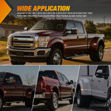 Nilight 4 PCS 3 LED Red Amber Wheel Fender Side Marker Lights Compatible With 2011-2022 F250 F350 F450 F550 Super Duty, view 6