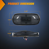 Nilight 4 PCS 3 LED Red Amber Wheel Fender Side Marker Lights Smoked Lens Light Compatible With 2003-2009 Dodge Ram 1500 2500 3500 Super Duty, view 2