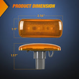 Nilight 4 PCS 3 LED Red Amber Wheel Fender Side Marker Lights Compatible With 2010-2018 Dodge Ram 2500 3500 Super Duty, view 2