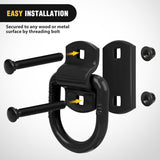 Nilight 4 PCS D Ring Tie Down Anchor 1/2 Inch Heavy Duty Rings with Screws Bolts on Trailer Truck Bed Cargo 12000 Lbs Break Strength Hook Black, view 4