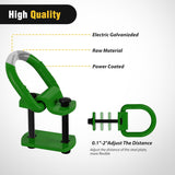 Nilight 4 PCS D Ring Tie Down Anchor 1/2 Inch Heavy Duty Rings with Screws Bolts on Trailer Truck Bed Cargo 12000 Lbs Break Strength Hook Green, view 6