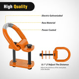 Nilight 4 PCS D Ring Tie Down Anchor 1/2 Inch Heavy Duty Rings with Screws Bolts on Trailer Truck Bed Cargo 12000 Lbs Break Strength Hook Orange, view 6