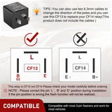 Nilight 4 Pcs Flasher Relay Adjustable 3 Pin CF13 JL-02 Electronic Blinker Relay 12V 150W Fixes Car Turn Signal and Hazard Warn Hyper Blink Flash or No Flash for LED and Halogen Bulbs, view 5