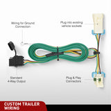 Nilight 4 Pin Trailer Wiring Harness 55359 Vehicle Side Custom for 1998 1999 2000 2001 2002 2003 2004 Chevrolet S10 GMC Sonoma Isuzu Hombre Trailer Light Harness Tow Hitch Wiring, view 5