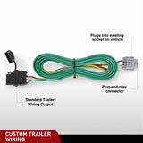Nilight 4 Pin Trailer Wiring Harness 55441 Custom for 2005 2006 2007 2008 2009 2010 2011 2012 2013 2014 2015 2016 2017 2018 2019 2020 2021 2022 2023 2024 Nissan Frontier Xterra Pathfinder Suzuki Equator, view 3