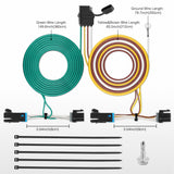 Nilight 4 Pin Trailer Wiring Harness 55540 Vehicle Side Custom for 2003 2024 Chevy Express GMC Savana, view 6