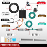 Nilight 4 Pin Trailer Wiring Harness 56462 Vehicle Side Custom for 2021 2022 2023 2024 Ford Bronco Sport Simple Fit Tow Hitch Harness, view 6