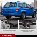 Nilight 4 Pin Trailer Wiring Harness Kit 55369 Vehicle Standard 4 Way Connector Custom for 1999 2000 2001 2002 2003 2004 Jeep Cherokee Including Laredo and with Skid Shield Simple Fit Tow Hitch, view 3