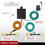 Nilight 4 Pin Trailer Wiring Harness Kit 55379 Compatible with 1989 1990 1991 1992 1993 1994 1995 Pickup 2000 2001 2002 2003 2004 Tacoma Vehicle Standard 4 Way Hitch Harness, view 6