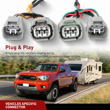 Nilight 4 Pin Trailer Wiring Harness Kit 55513 Custom for Toyota Tacoma Hilux T100 1993 1994 1995 1996 1997 1998 2005 2006 2007 2008 2009 2010 2011 2012 2013 2014 2015, view 3