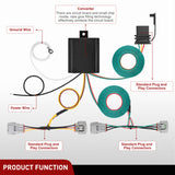 Nilight 4 Pin Trailer Wiring Harness Kit 55513 Custom for Toyota Tacoma Hilux T100 1993 1994 1995 1996 1997 1998 2005 2006 2007 2008 2009 2010 2011 2012 2013 2014 2015, view 5