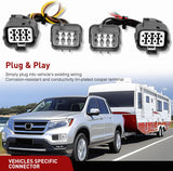 Nilight 4 Pin Trailer Wiring Harness Kit 55585 Vehicle Standard 4 Way Connector Custom for 2006 2007 2008 2009 2010 2011 2012 2013 2014 Honda Ridgeline Simple Fit Hitch, view 2