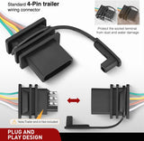 Nilight 4 Pin Trailer Wiring Harness Kit 55585 Vehicle Standard 4 Way Connector Custom for 2006 2007 2008 2009 2010 2011 2012 2013 2014 Honda Ridgeline Simple Fit Hitch, view 4