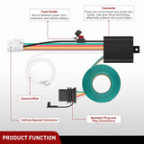 Nilight 4 Pin Trailer Wiring Harness Kit 56040 for 2009 2010 2011 2012 2013 2014 2015 2016 2017 2018 2019 2020 2021 2022 2023 2024 Subaru Forester Outback XV Crosstrek Forester Ascent, view 6
