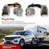 Nilight 4 Pin Trailer Wiring Harness Kit 56093 Vehicle Standard 4 Way Connector Custom with 2020 2021 2022 2023 2024 Ford Explorer 2011 2012 2013 2014 15 16 17 18 2019 Taurus 13-16 Lincoln MKS, view 2