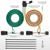 Nilight 4 Pin Trailer Wiring Harness Kit 56094 Vehicle Side Custom for 2010 2011 2012 2013 2014 2015 2016 2017 Chevy Equinox GMC Terrain Trailer Light Harness w/o Factory Tow Package, view 5
