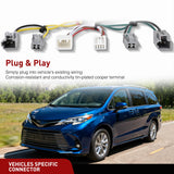 Nilight 4 Pin Trailer Wiring Harness Kit 56106 Vehicle Standard 4 Way Connector Custom for 2011 2012 2013 2014 Toyota Sienna, 2015 2016 2017 2018 2019 2020 Sienna SE Simple Fit Tow Hitch Harness, view 2