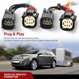 Nilight 4 Pin Trailer Wiring Harness Kit 56120 Vehicle Connect Plug OEM | Compatible Custom for 2011 2012 2013 2014 Ford Edge Limited SE SEL Sport Simple Fit Tow Hitch Accessories, view 2
