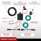 Nilight 4 Pin Trailer Wiring Harness Kit 56120 Vehicle Connect Plug OEM Compatible Custom for 2011 2012 2013 2014 Ford Edge Limited SE SEL Sport Simple Fit Tow Hitch Harness, view 6