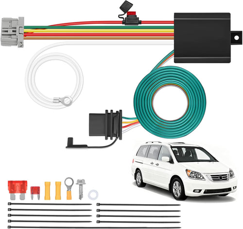 Nilight 4 Pin Trailer Wiring Harness Kit 56161 Vehicle Standard 4 Way Connector Custom for 2005 2006 2007 2008 2009 2010 Honda Odyssey Simple Fit Tow Hitch Harness