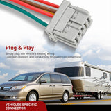 Nilight 4 Pin Trailer Wiring Harness Kit 56161 Vehicle Standard 4 Way Connector Custom for 2005 2006 2007 2008 2009 2010 Honda Odyssey Simple Fit Tow Hitch Harness, view 2