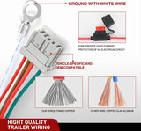 Nilight 4 Pin Trailer Wiring Harness Kit 56161 Vehicle Standard 4 Way Connector Custom for 2005 2006 2007 2008 2009 2010 Honda Odyssey Simple Fit Tow Hitch Harness, view 5