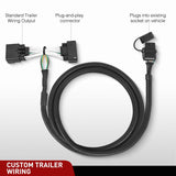 Nilight 4 Pin Trailer Wiring Harness Kit 56172 Vehicle Side Custom for 2011 2012 2013 2014 2015 2016 2017 2018 2019 Ford Explorer, view 5