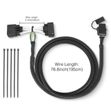 Nilight 4 Pin Trailer Wiring Harness Kit 56172 Vehicle Side Custom for 2011 2012 2013 2014 2015 2016 2017 2018 2019 Ford Explorer, view 6