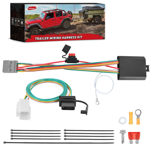 Nilight 4 Pin Trailer Wiring Harness Kit 56217 Fit for 2008 2009 2010 2011 2012 2013 2014 2015 2016 2017 2018 2019 2020 2021 Toyota Highlander Lexus RX350 RX350L