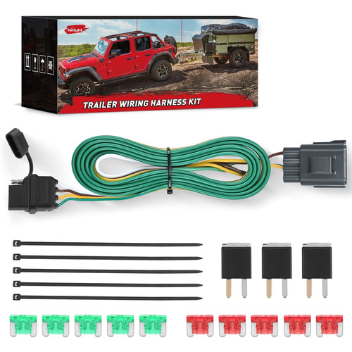 Nilight 4 Pin Trailer Wiring Harness Kit 56245 Vehicle Side Custom for 2013 2014 2015 2016 2017 Buick Enclave; Chevrolet Traverse  GMC Acadia Limited (Hitch Factory Tow Package Required)