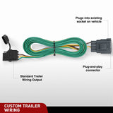 Nilight 4 Pin Trailer Wiring Harness Kit 56245 Vehicle Side Custom for 2013 2014 2015 2016 2017 Buick Enclave; Chevrolet Traverse  GMC Acadia Limited (Hitch Factory Tow Package Required), view 5