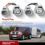 Nilight 4 Pin Trailer Wiring Harness Kit 56334 Custom for  2007 2008 2009 2010 2011 2012 Dodge Nitro Jeep Liberty, view 2