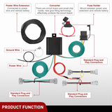 Nilight 4 Pin Trailer Wiring Harness Kit 56349 Vehicle Standard 4 Way Connector Custom for Toyota Tacoma 2016 2017 2018 2019 2020 2021 2022 2023, view 5