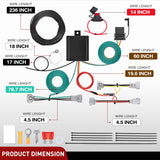 Nilight 4 Pin Trailer Wiring Harness Kit 56349 Vehicle Standard 4 Way Connector Custom for Toyota Tacoma 2016 2017 2018 2019 2020 2021 2022 2023, view 6