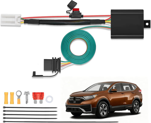 Nilight 4 Pin Trailer Wiring Harness Kit 56370 Vehicle Standard 4 Way Connector Custom for 2017 2018 2019 2020 2021 2022 2023 2024 2025 Honda CRV CR-V Simple Fit Tow Hitch Harness