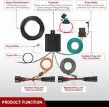 Nilight 4 Pin Trailer Wiring Harness Kit 56406 Vehicle Standard 4 Way Connector Custom for 2019 2020 2021 2022 2023 Jeep Cherokee Simple Fit Tow Hitch Harness, view 6