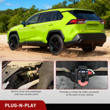 Nilight 4 Pin Trailer Wiring Harness Kit 56434 Vehicle Standard 4 Way Connector Custom for 2019 2020 2021 2022 2023 2024 2025 Mitsubishi Outlander PHEV Toyota RAV4 RAV4 Prime Tow Hitch Accessories, view 3