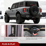 Nilight 4 Pin Trailer Wiring Harness Kit 56471 Vehicle Standard 4 Way Connector Custom for 2021 2022 2023 2024 Ford Bronco Without w/o LED taillights Simple Fit Tow Hitch, view 3