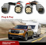 Nilight 4 Pin Trailer Wiring Harness Kit 56477 Vehicle Standard 4 Way Connector Custom for 2022 2023 2024 2025 Ford Maverick Simple Fit Tow Hitch Harness, view 2