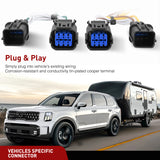 Nilight 4 Pin Trailer Wiring Harness Kit 56490 Vehicle Standard 4 Way Connector Custom for 2023 2024 2025 Kia Telluride LX Telluride S Simple Fit Tow Hitch, view 2