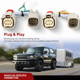 Nilight 4 Pin Trailer Wiring Harness Kit Custom for 2021-2024 Ford Bronco without LED taillights, view 2