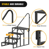 Nilight 4 Steps RV Stairs with Handrail, view 5