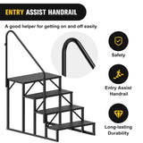 Nilight 4 Steps RV Stairs with Handrail, view 6