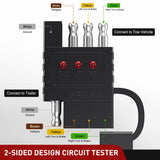 Nilight 4 Way Flat LED Indicator Trailer Tester for Turn Signal Tail & Reverse Lights, view 2
