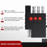Nilight 4 Way Flat LED Indicator Trailer Tester for Turn Signal Tail & Reverse Lights, view 3