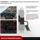 Nilight 4 Way Flat LED Indicator Trailer Tester for Turn Signal Tail & Reverse Lights, view 6